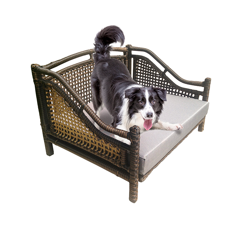 藤編復(fù)古寵物床